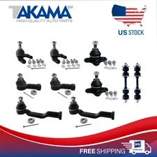 10 pcs Ball joints+ Tie rod ends+ Stabilizer bar links for 87-93 MAZDA B2600 2WD