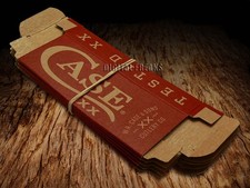 Case xx Knife Boxes for Pocket Knives Red & Tan Quantity of 5