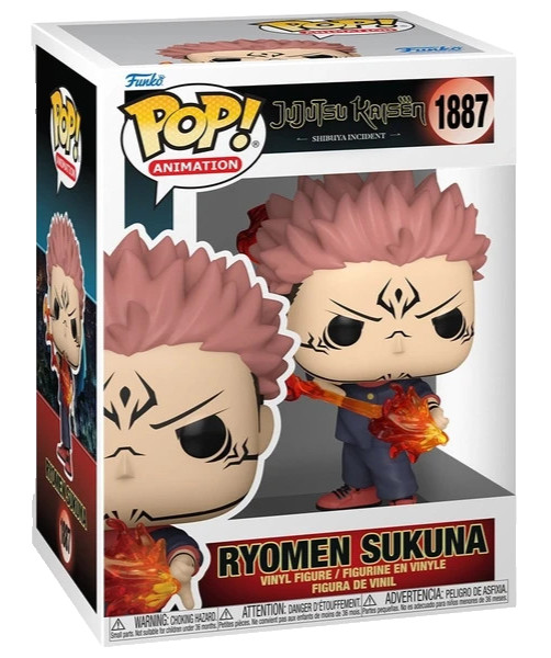 FUNKO POP! VINYL JUJUTSU KAISEN RYOMEN SUKUNA #1887  + POP PROTECTOR NEW