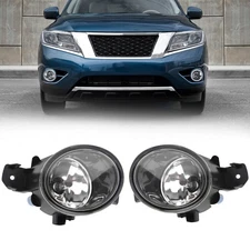 PAIR Left&Right Front Bumper Fog Light Lamp For Nissan Pathfinder 2013-2015 2016