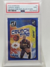2024 Donruss LeBron James Crunch Time Blue Stars #/99 PSA 9 NONE HIGHER