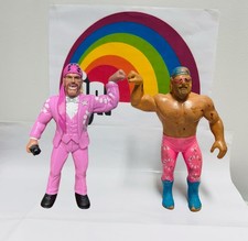 x2 Mattel WWE LJN Series 2 Jesse the Body Ventura Figure & Original 80s LJN