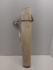 Vintage Archery Arrow Quiver Holder Bag- Off White Color - Used