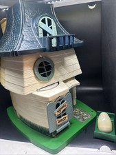 Vintage Weebles Wobble Haunted House Hasbro 1976 With Ghost And Green Bed