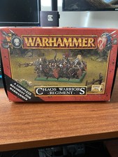 Vintage Warhammer Fantasy (1990s) Chaos Warriors Regiment. Unpainted with Box.