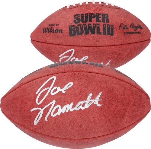 Joe Namath New York Jets Autographed Wilson Super Bowl 3 Football