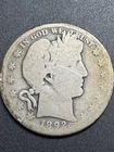 1892-s Barber Half Dollar, The Key Date, Free shipping
