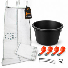 STORTSLURF 9m Schuttrutsche Bauschutt Set Schlauch flexibel Schuttrohr