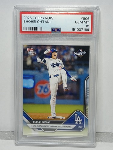 Graded 2025 Topps Now Shohei Ohtani #906 Baseball Card PSA 10 Gem Mint