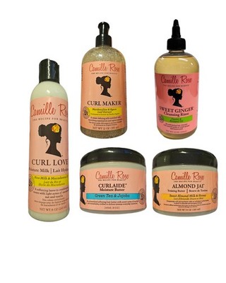 Camille Rose Curlaide, Mandel Jai, Curl Maker, Curl Love, Sweet Ginger Rinse Bundle