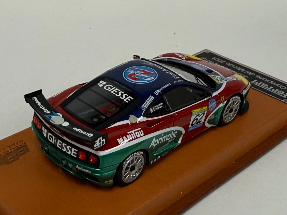 1/43 BBR Ferrari 360 Modena N/GT 2001 Campeón del Mundo Ferrai concesionario Edición ABG302 Foto 3 de 4