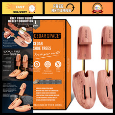 Cedar Wood Shoe Stretcher Tree for Sizes 6.5-14  Adjustable Shoe Trees