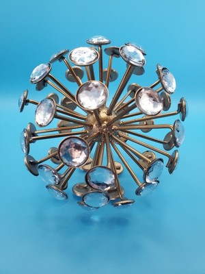 Benzara 1970s Jeweled Orb Vintage Mid-Century Modern Style 5.5 Inches Sculpture