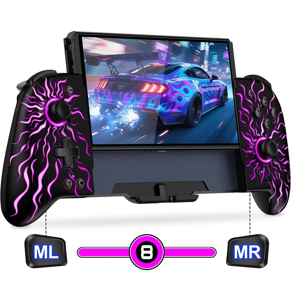 Ergonomic Wireless Switch Controller with Hall Effect Joystick & RGB Lighting - Image 3 of 4
