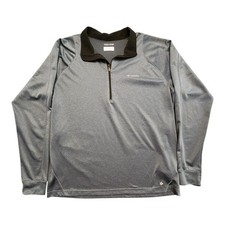 NWOT Columbia Pullover Men's XL Green 1/4 Zip Omni Wick Long Sleeve Mock Neck