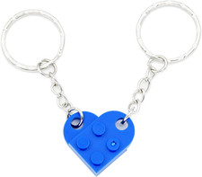 Friendship Gifts Best Friend Keychain Couples Keychain BFF Heart Key Ring Set Bi