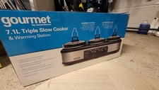 Gourmet 7.1L Triple Slow Cooker/Buffet Server Warming Station - Sensiohome 4 