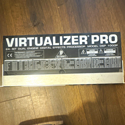 Behringer Virtualizer Pro DSP1000P 24-bit 2-Ch Multi-Effects 1U MIDI XLR