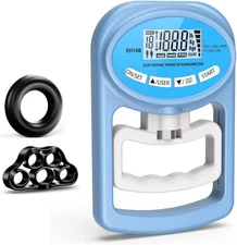 Electronic Hand Grip Strength Tester & Trainer – Digital Hand Dynamometer for Gr