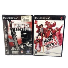 PS2 Tom Clancy’s Rainbow Six Lockdown High School Musical 3 Senior Year Dance