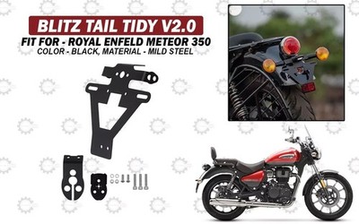 Black Blitz Tail Tidy V2.0 ''Fit For Royal Enfield Meteor 350''