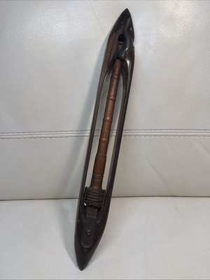 Vtg Tru-Loc  Flying Boat Shuttle Weaving, Loom, Bobbins Wooden metal tip