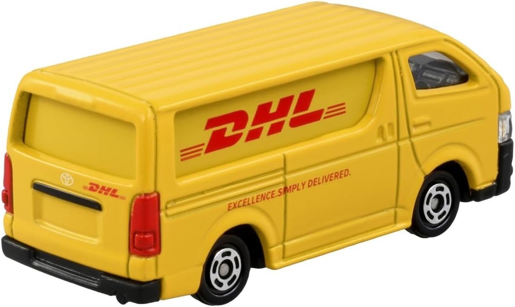 TOMICA 102 DHL DELIVERY VAN TOYOTA HIACE 1/64 TOMY DIECAST 2026