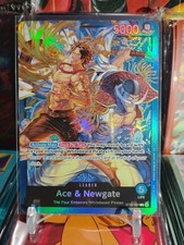 Ace Newgate ST22-001 Foil Leader ONE PIECE Tcg Card Game NM