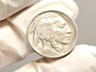 1913 Buffalo Nickel Type 1 Semi Key Date Full Horn.