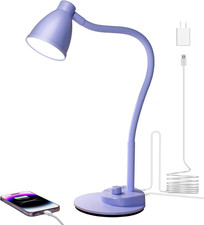 LED Desk Lamp with USB Charging Port, 3 Color Modes Fully Dimmable Reading Lamp,
