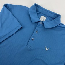 Callaway Men's Golf Polo Shirt, Men s Size Large - Blue - Opti-Dri