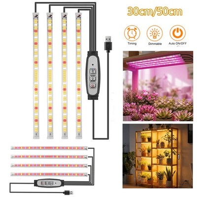 1-4 Strip LED Plant Grow Light Indoor Flower Veg Growing Lamp Full ...