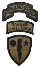 US ARMY 1st Ranger Regiment Airborne United States Rangers patch OD Green oliv