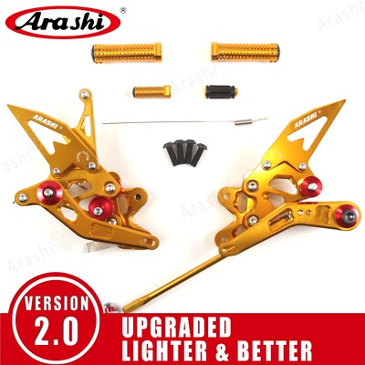 For Suzuki GSXR600 GSXR750 2006-2010 K7 K8 Reversed /GP Shift Footrest Rearsets