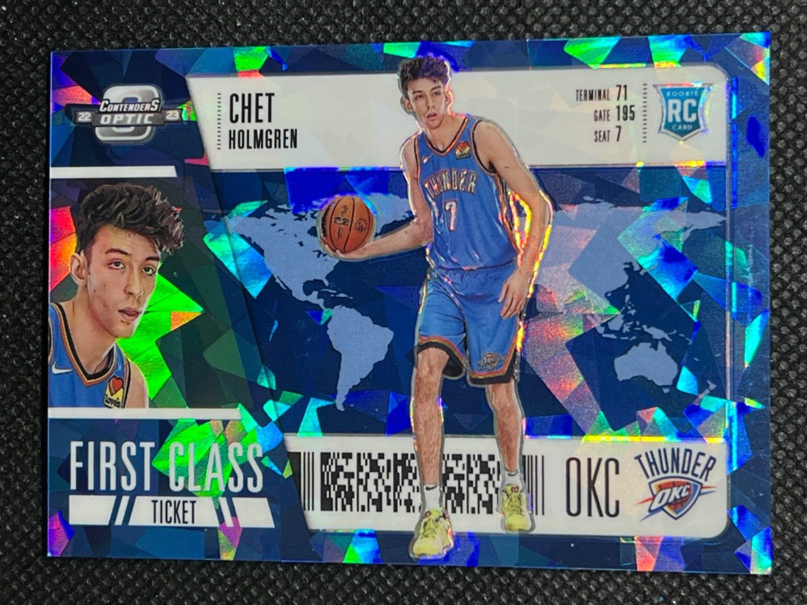 Chet Holmgren 2022-23 Contenders Optic Blue Ice First Class Ticket Rookie 52/75