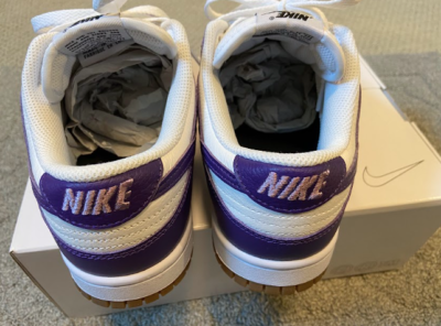 Authentic Nike Dunk Low By You Sneaker White/Purple US Size Authentic Nike Dunk Low By You Sneaker White/Purple US Size