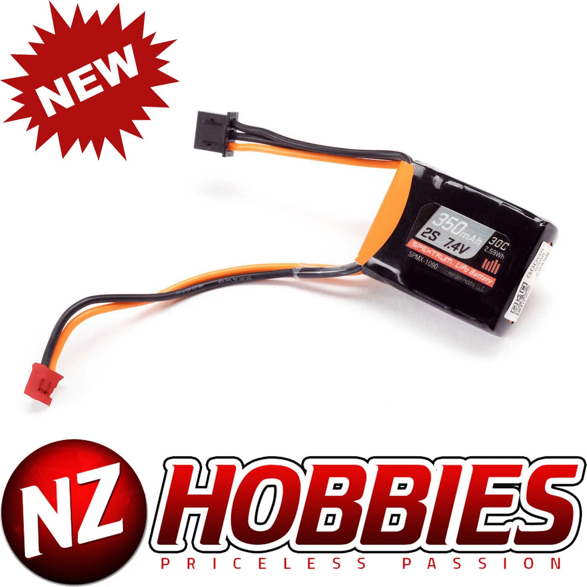 Batteria Spektrum Li-Fe 6,6V 2200mAh 2S per ricevente SPMB2200LFRX Batteria Spektrum Li-Fe 6,6V 2200mAh 2S per ricevente SPMB2200LFRX