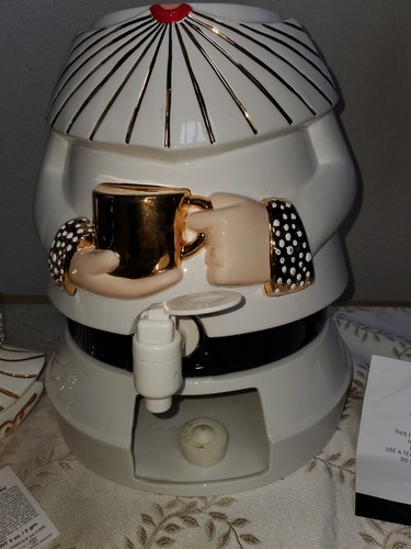 DEPT 56 WARM/COLD HOLIDAY SANTA CERAMIC BEVERAGE DISPENSER SUPER RARE! - Picture 2 of 6