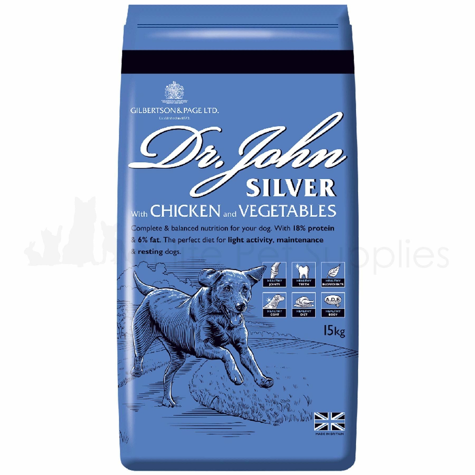 Dr John Silver Adult Dry Dog Food (Chicken with Veg) - Bag Size : 15kg - Image 4