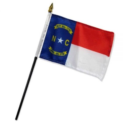 4''x6'' North Carolina Stick Flag Table Staff Desk Table