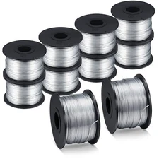 10 Rolls Rebar Tie Wire Coil 1/32 0.8 mm Tying Wire Rebar Tie Tool 360 ft Reb...