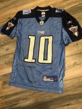 NWOT'S Reebok On Field Tennessee Titans NFL Jersey Men’s SZ S Blue ERROR Jersey