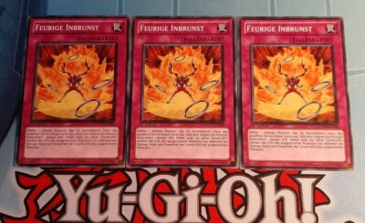 YuGiOh - 3x Feurige Inbrunst / PHSW-DE064 - 1.A. - Photon Schockwave - DE/NM
