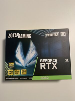 ZOTAC GAMING GeForce RTX 3060 Twin Edge OC 12GB GDDR6 Graphics Card...