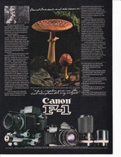 1978 Canon F-1 Camera System Print-Ad / Photographer David Overcash