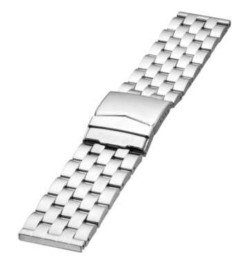 Minott Uhrenarmband | Edelstahl massiv | mattiert | Faltschließe 24631