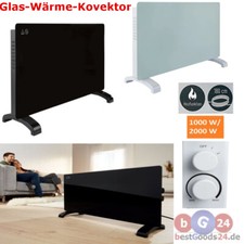 Heizung Design Glaspanel Heizgerät Glaskonvektor  Elektrischer Heizer 2000W