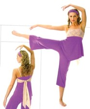 Sweet Surrender Adult X-Large Lyrical Dance Costume Cami Top  Gaucho Pants