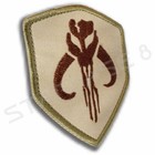 MANDALORIAN MYTHOSAURUS SKULL BOBA FETT PATCH - PREMIUM AUFNÄHER mit KLETT