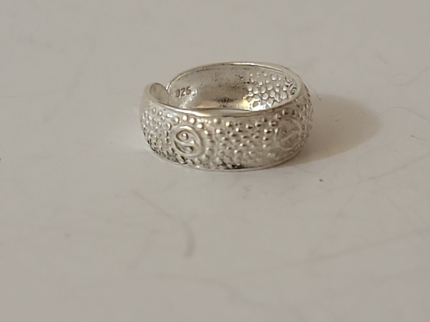 Women's Solid  Sterling 925 Silver Adjustable Toe… - image 4